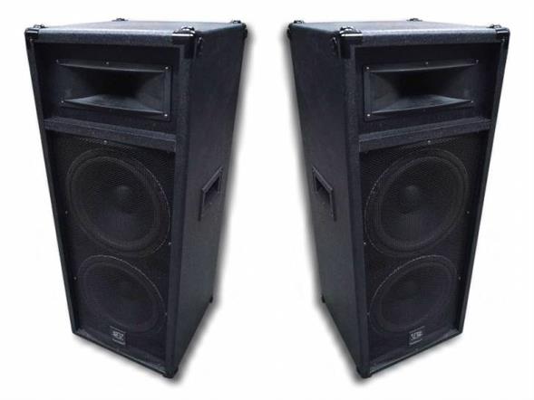 Stórt diskotekshátalarasett, 1000 watt