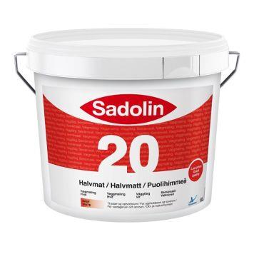 Sadolin innandura veggjamáling hvít 8L glans 20